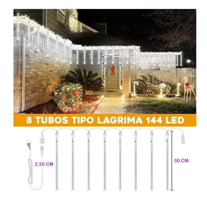Luces LED Efecto Meteoro | 2.5 Metros x 50CM + eBook de REGALO🎁