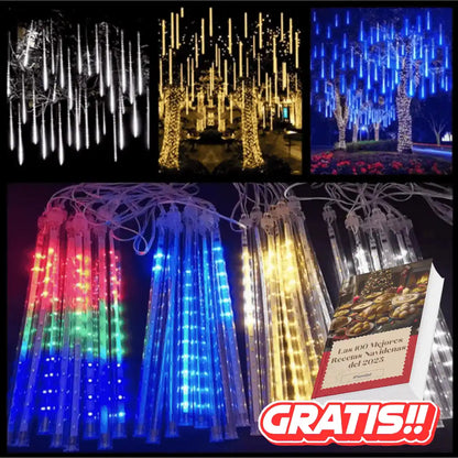 Luces LED Efecto Meteoro | 2.5 Metros x 50CM + eBook de REGALO🎁